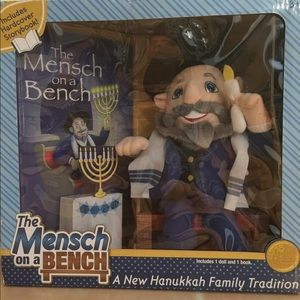 Mensch in a Bench holiday toy